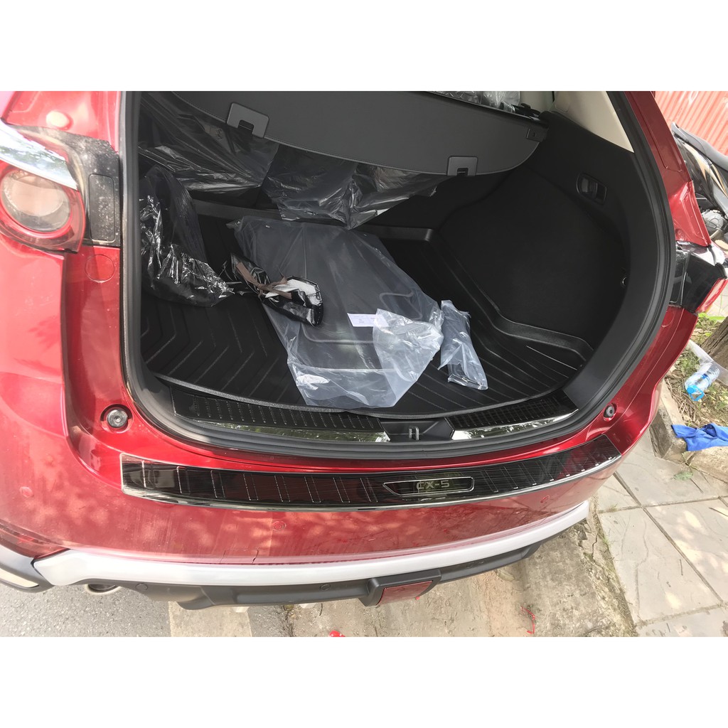 Ốp chống trầy cốp xe CX5 2019-2023, Bộ ốp trầy cốp trong và ngoài Mẫu Titan cao cấp