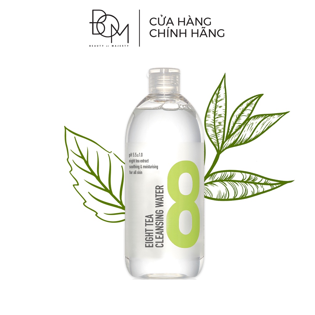 Ảnh Bộ đôi làm sạch da nước tẩy trang và sửa rửa mặt BOM EIGHT TEA 4