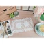 RB/Tấm lót ly cốc bình hoa hình chữ nhật ren móc phòng cách vintage trang trí decor phòng bếp phòng khách bàn trà Âu