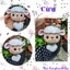 Móc khóa thú len trái tim - Handmade len - Amigurumi - Crochet