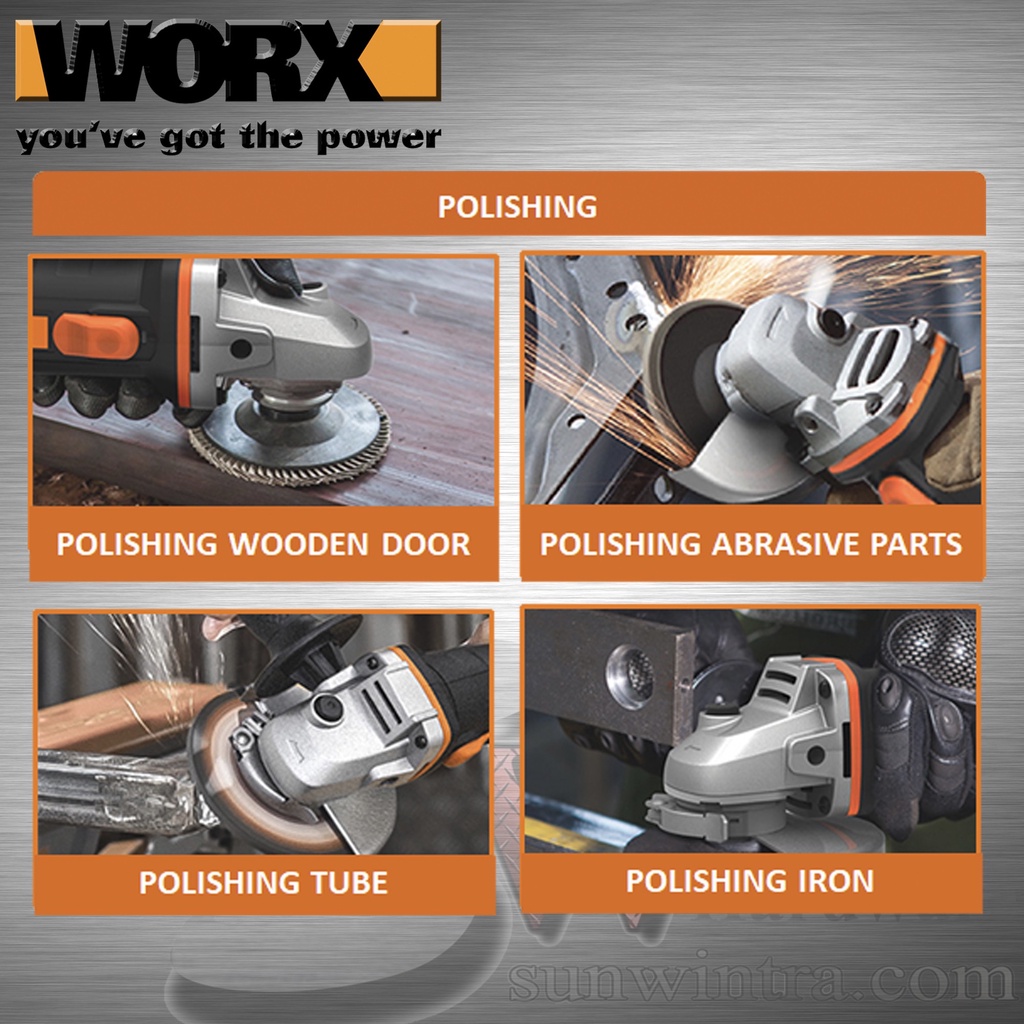 20V Máy mài góc 100mm dùng pin Li-ion Worx WX802 - Worx Orange | Shopee Việt Nam