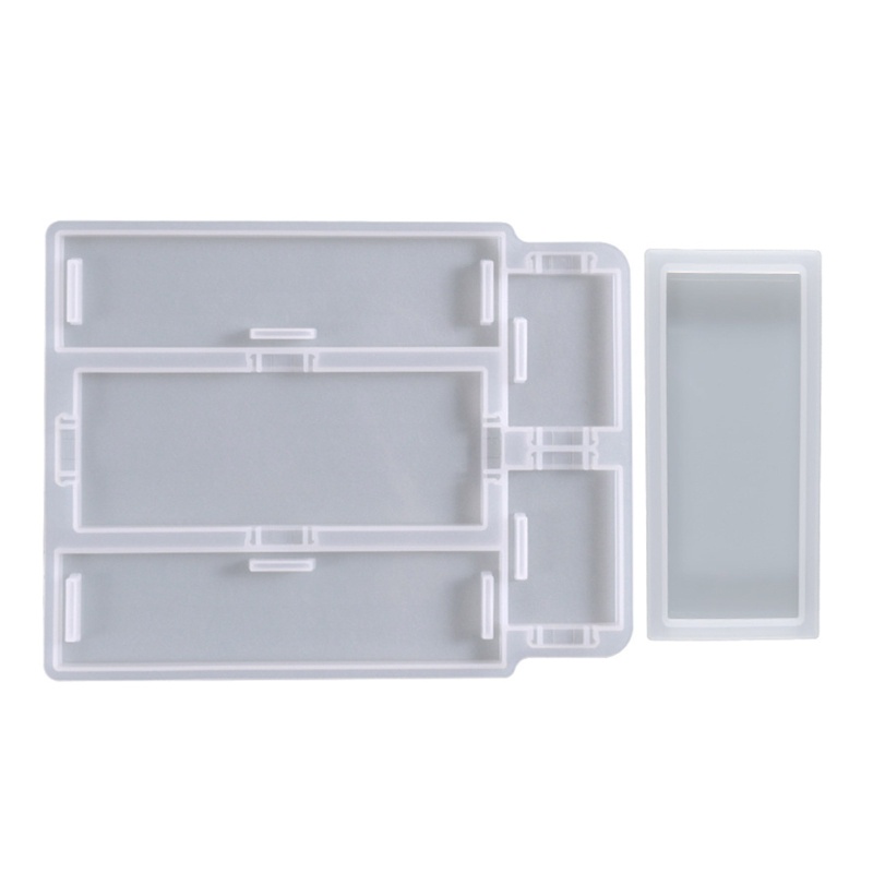 Khuôn Silicon Làm Hộp Đựng Trang Sức Hình Chữ Nhật DIY 19x15cm