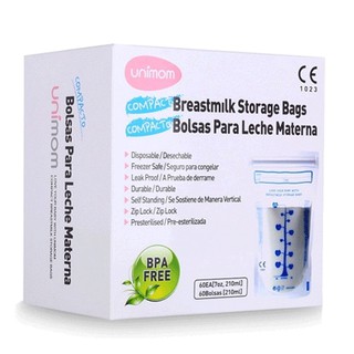 Túi trữ sữa Unimom 210ml - 60 túi