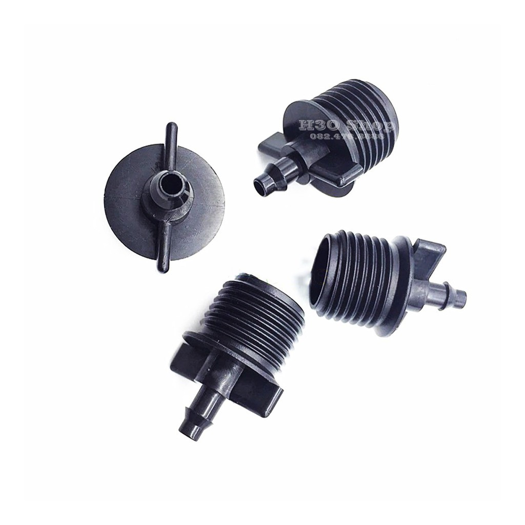 Ren Nối Chuyển Nhanh Ống Nhựa 21 Ra Ống 6mm ,8mm  Hệ Thống Tưới Tự Động, Béc Tưới
