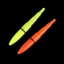TOPTOOLCX Glow Stick Clip trên phao báo động cắn ban đêm