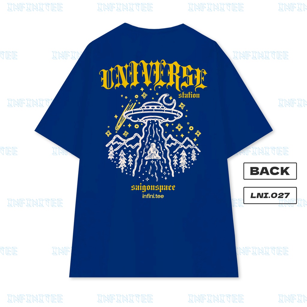 Áo thun INFINITEE Lni0027, Thun 100% Cotton - form rộng Unisex.