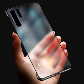 Ốp điện thoại không viền mờ Huawei P20 P30 P40 p50 P60 Mate 10 20 30 40 50 60 Pro Honor 20 Pro Vỏ bảo vệ kim loại trần siêu mỏng T02