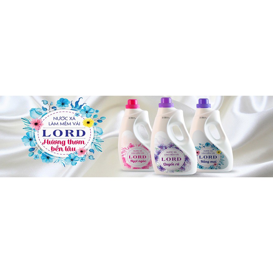 Ảnh Nước xả vải Lord hương quyến rũ (tím) 10kg 2