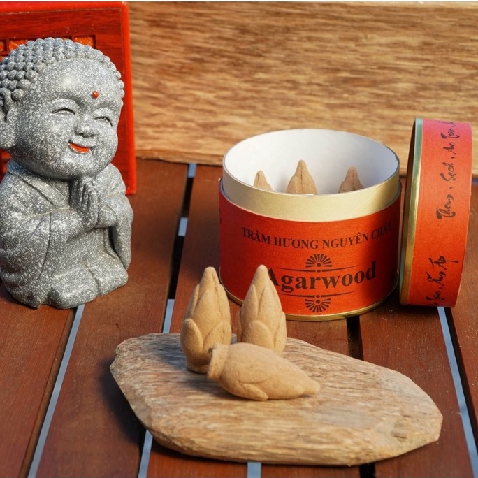 Lẻ 3 Nụ trầm quế cao cấp xông nhà tẩy uế, thơm phòng, Trầm hương-Thác khói-Trầm hương Bình An chữa lành.