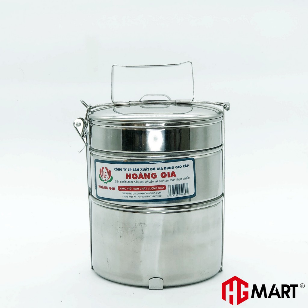 Ảnh Cặp Lồng Inox giữ nhiệt 3 ngăn thương hiệu HG Mart 4
