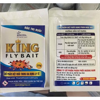 Combo 3 Gói King Fly Bait 20g - Diệt Ruồi Tận Gốc, Hiệu Quả Cao