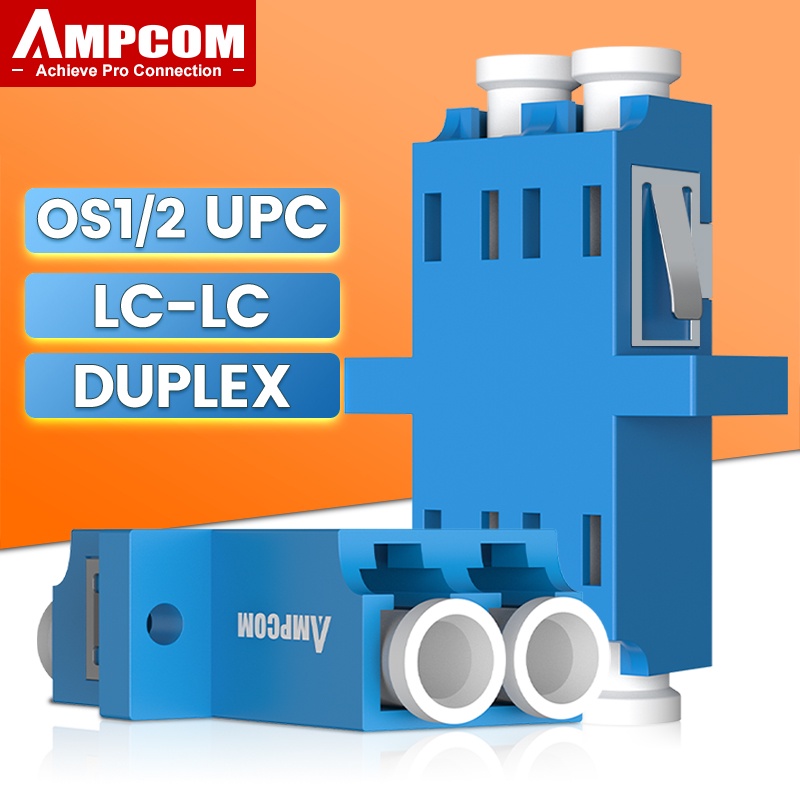 AMPCOM 12pcs Đầu nối quang học LC UPC Adapter LC to LC Simplex Duplex ...
