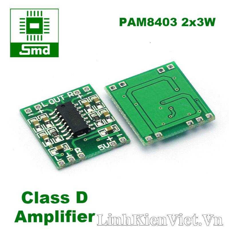 Module loa mini 2x3W PAM8403 mạch khuếch đại âm thanh 3W chế loa siêu ...