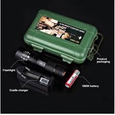 đèn pin siêu sáng cầm tay sạc pin 6800W- Police  thời gian chiếu sáng dài công nghệ Đức bảo hành 12 tháng