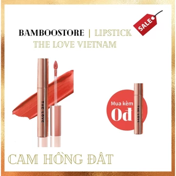 Son Chính Hãng THE LOVE - Cam hồng đất - Không Chì - Siêu lì 4ml 4.8