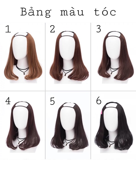 [HÀNG SIÊU CẤP] TÓC GIẢ KẸP CHỮ U ÔM SÁT ĐẦU SIÊU TỰ NHIÊN CỤP NGẮN 35-40CM