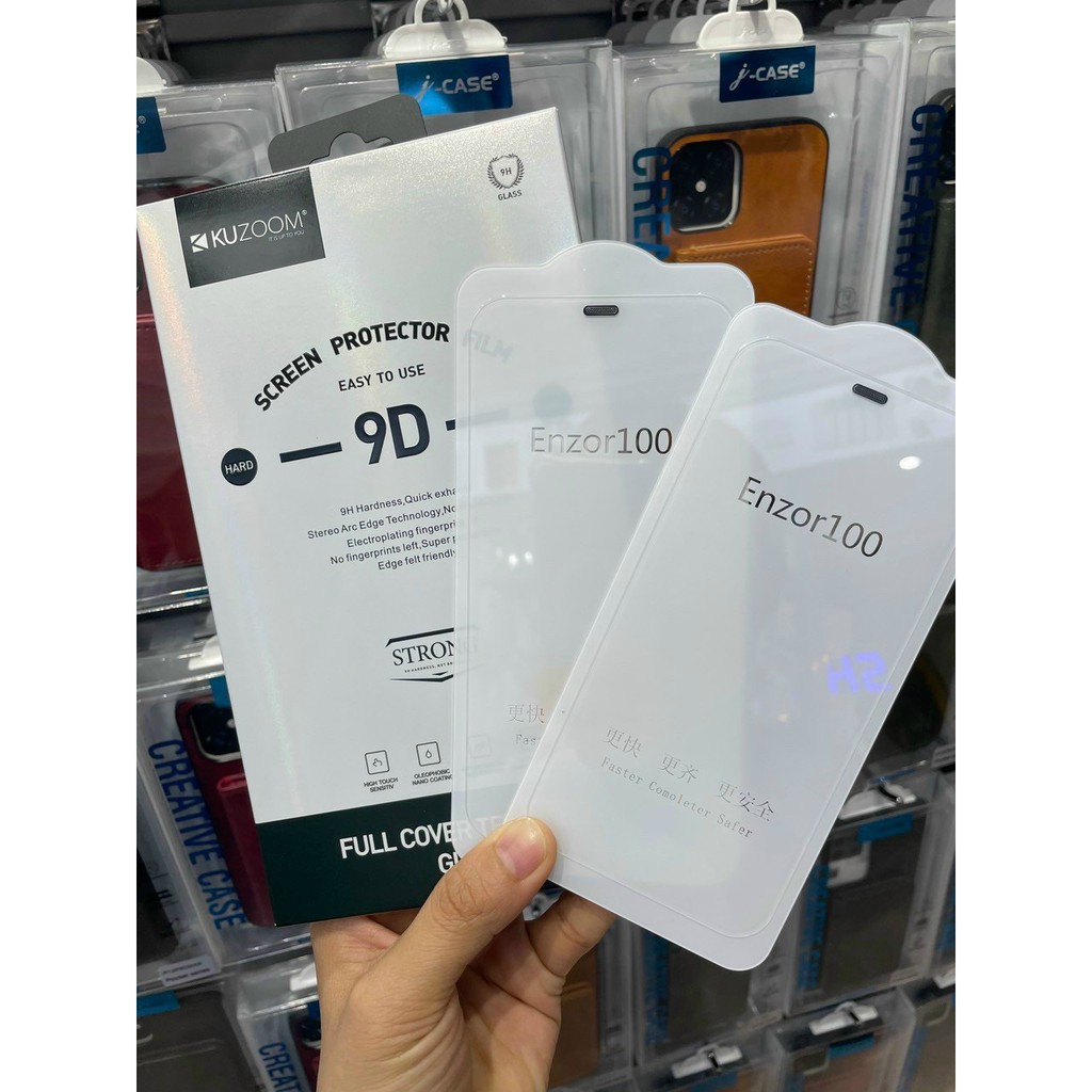 Kính Cường Lực iPhone 3D LARGE CUVER KUZOOM đủ mã từ X đến 16ProMax