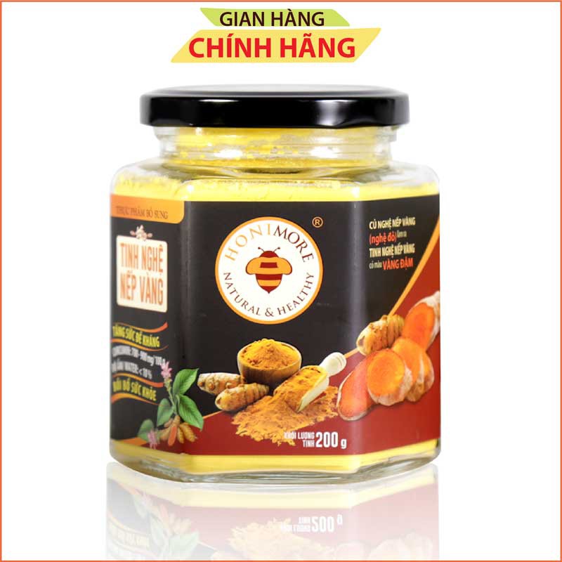 Ảnh Tinh bột nghệ nếp vàng Honimore 200g - tốt cho dạ dày, làm đẹp da 4