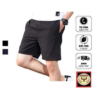 ( Xả kho ) Quần đùi trơn thể thao nam, vải gió phom 45 - 75 kg