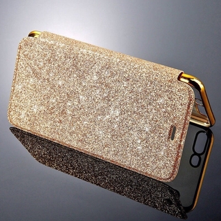 Ốp lưng TPU trong suốt cho iPhone 16 15 14 ProMax 13 Pro Max 11 Pro Bling Glitter Leather Flip Wallet