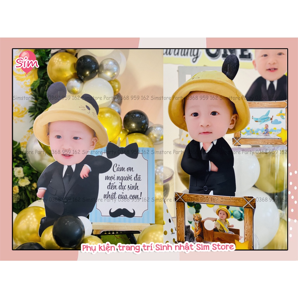 Thiết kế hình Chibi trang trí tiệc sinh nhật, happy birthday, thôi ...