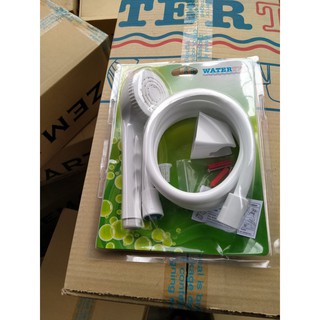 Vòi hoa sen WATERTEC màu trắng WT001V nhựa ABS/PP/POM Malaysia