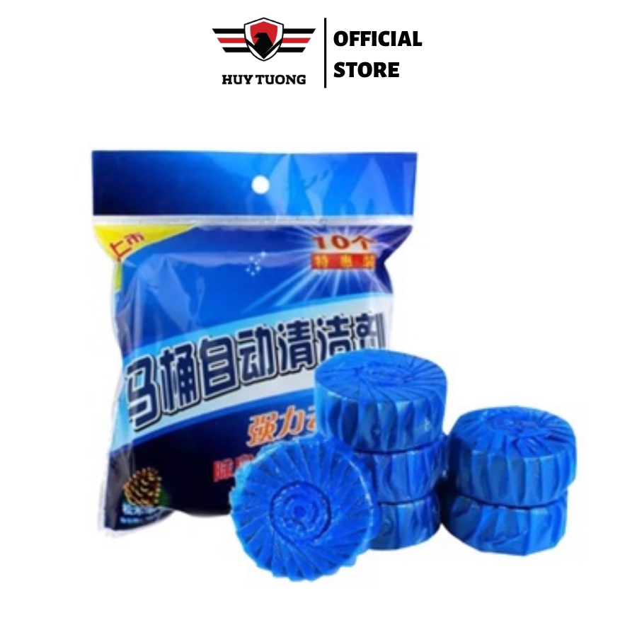 Ảnh Combo 5 bịch 50 viên Tẩy Bồn Cầu Huy Tưởng Khử Mùi, Ngăn Khuẩn, Sạch Sáng khối lương 300gg 1