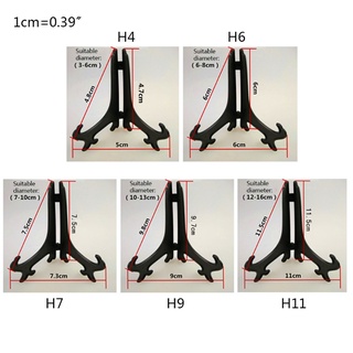 Black Plastic Easel Plate Display Stand Picture Frame Photo Pedestal CHolder