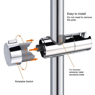 Giá đỡ đầu vòi hoa sen HEARLY Chuyên nghiệp ABS mạ Chrome Đường ray vòi hoa sen đa năng