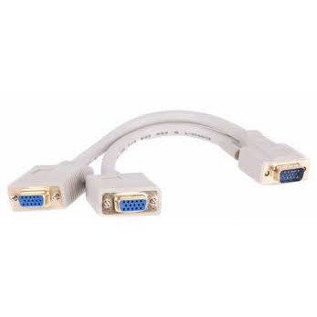 Dây cáp tách 1 cổng VGA thành 2 ổ cắm 15 Chân VGA SVGA
