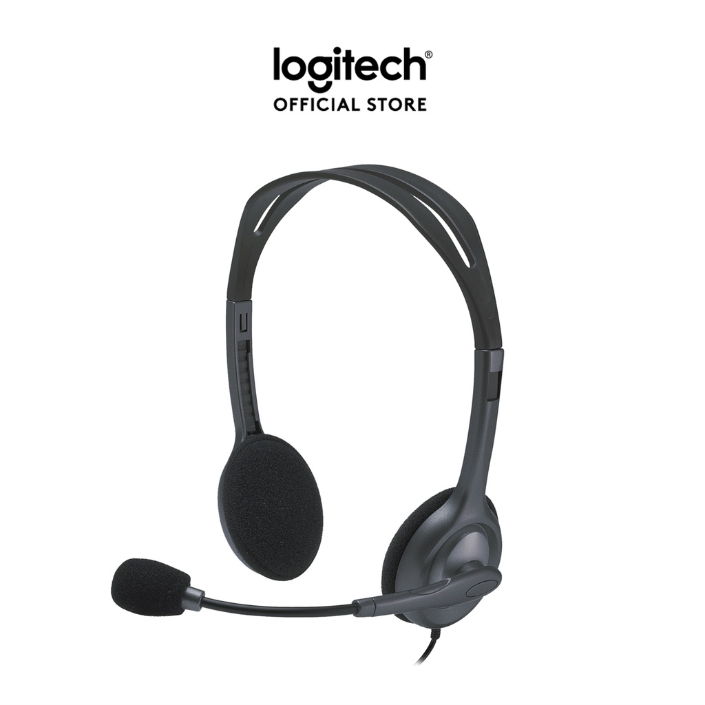 Tai nghe chụp tai Logitech H111 – 1 jack 3.5mm, Mic khử giảm tiếng ồn, âm thanh nổi
