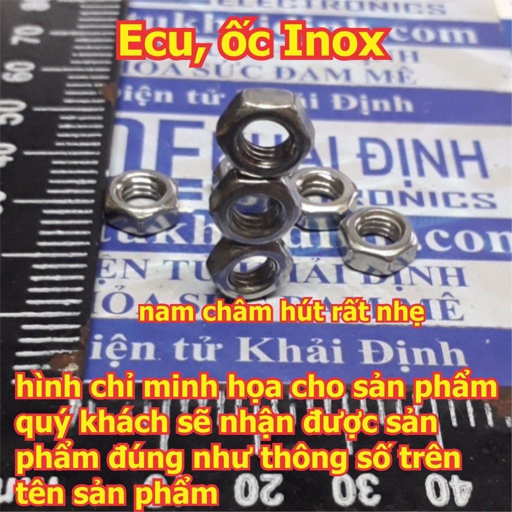 100 con Ốc, ECU Tán vặn inox inoc các loại VR2 ~ VR8 M2 M2.5 M3 M4 M5 ...