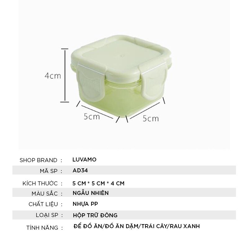 Khay trữ đông đồ ăn dặm cho bé 60ml
