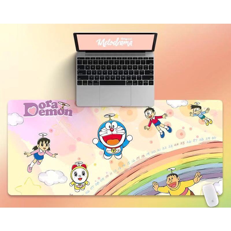 Tấm lót chuột và bàn phím máy tính cỡ lớn hình Doraemon 80x30cm ...
