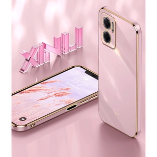 Ốp điện thoại Mềm Xiaomi Redmi 10 5G Mạ Sang Trọng Mạ Điện Chống Sốc Màu Nguyên Chất Silicon Mỏng Bảo Vệ Mặt Sau