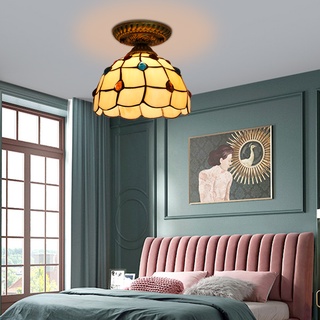 Đèn LED E27 Gắn Trần Nhà Bằng Kính Phong Cách Cổ Điển Dùng Trang Trí