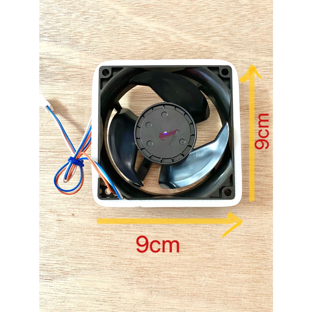 (VTĐL)Quạt tủ lạnh Hitachi 9*9 3 dây DC 12V (hàng hãng)