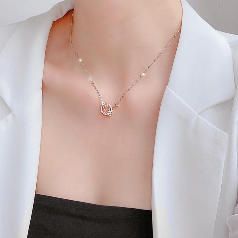Ảnh Dây chuyền bạc 925 the World thiết kế mới mẻ trẻ trung xinh xắn đáng yêu dễ thương Dế Bạc - D4457 1