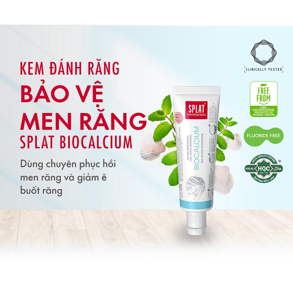 Mô tả Kem Đánh Răng SPLAT Biocalcium Professional series Bảo Vệ Răng Toàn Diện An Toàn, Hiệu Quả Dung Tích 20ml - 1