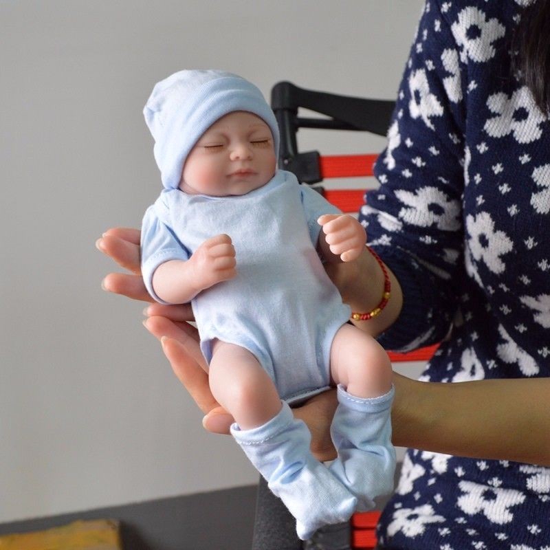 28cm Handmade Tái Sinh Thật Nhìn Bé Gái Sơ Sinh Búp Bê Thực Tế
