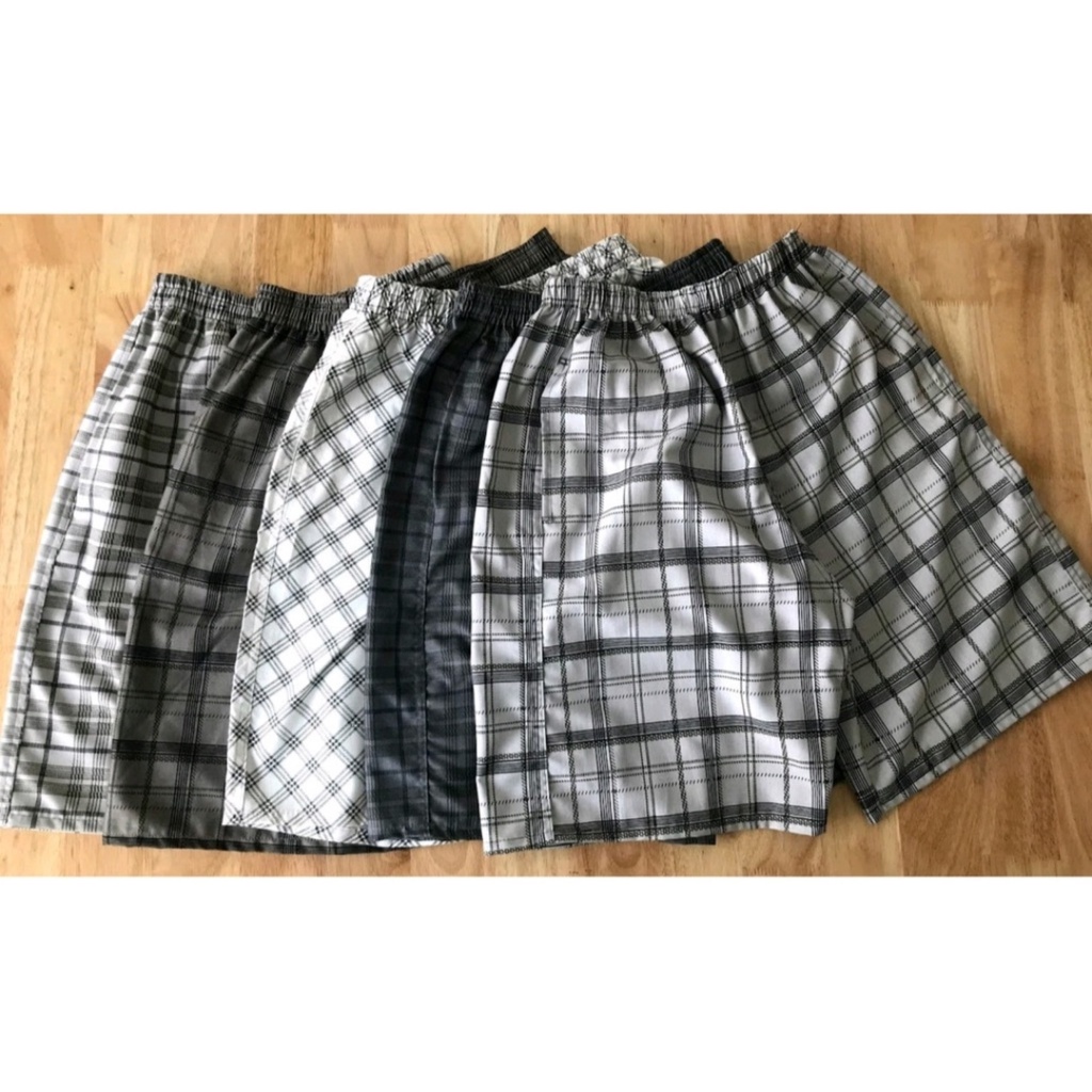 Quần đùi quần short nam kẻ sọc lưng thun mặc nhà, thể thao chất liệu cotton siêu mát [Chuột Vàng 28]