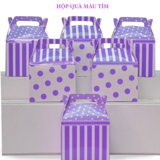 Hộp quà sinh nhật nhiều màu SET 6 cái