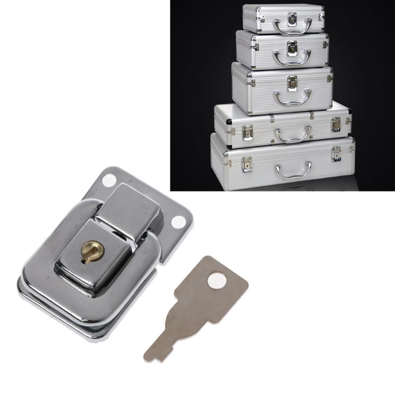 Metal Jewelry Box Lock Suitcase Buckles Toggle Hasp for Latch  Clasp With f