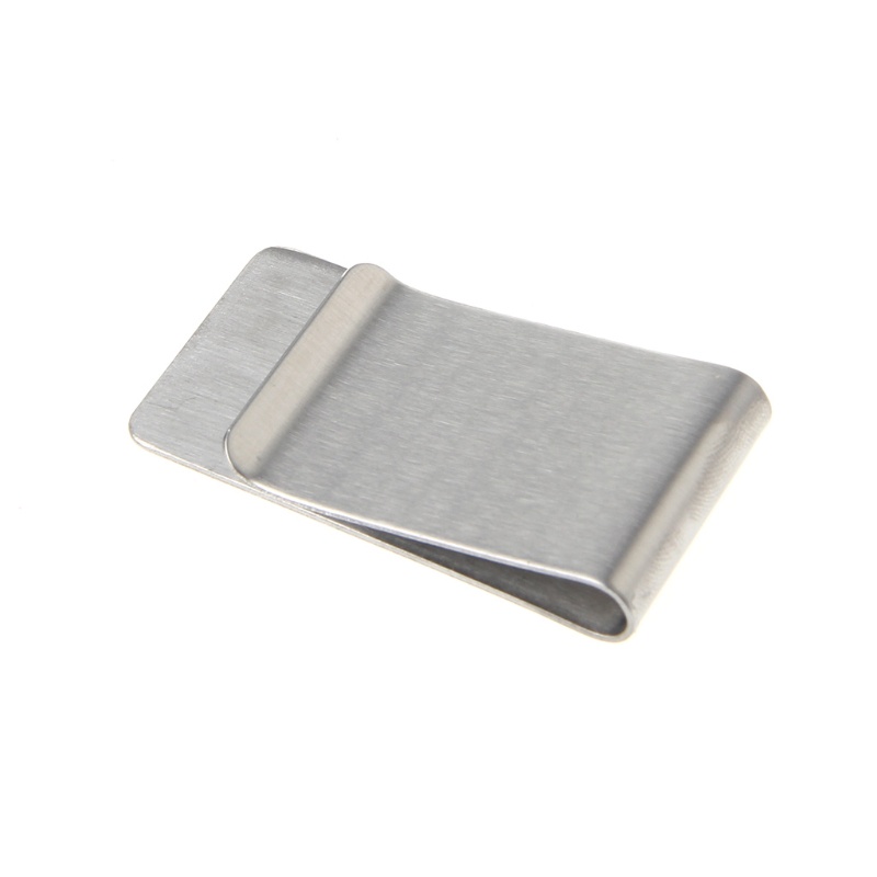 Jenniferab Slim Quality Slim Money Clip Ví đựng thẻ tín dụng Thép không gỉ mới