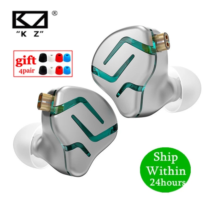 Tai nghe nhét tai KZ ZES nguyên âm tĩnh điện 12mm âm thanh hifi