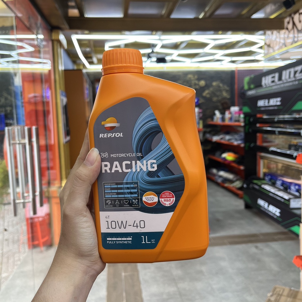 Nhớt Tổng Hợp Repsol Racing 10W40 Cho Xe Số, Côn Tay, Moto PKL