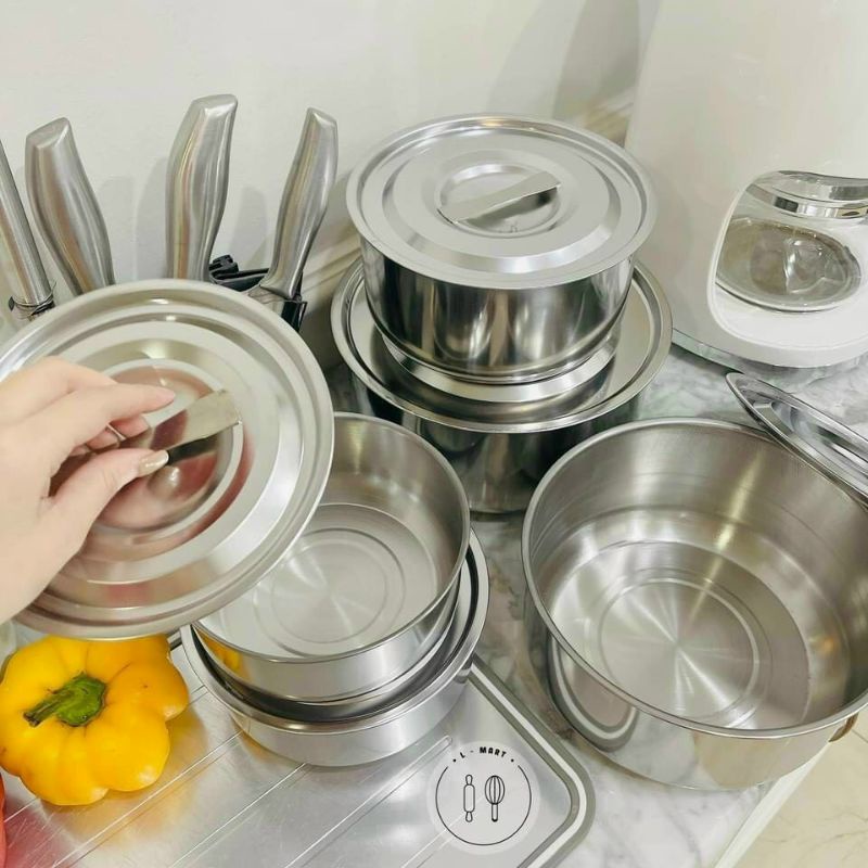 BỘ THỐ INOX 5 MÓN MY HOME | Shopee Việt Nam