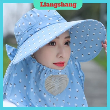 Mũ Nón rộng vành❤️FREESHIP❤️vành rộng chống nắng cực mát có khẩu trang 2 lớp bảo vệ sức khỏe kèm dây thắt