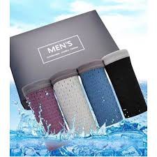 Hộp 4 quần lót nam thông hơi chất mềm mịn siêu thoáng mát