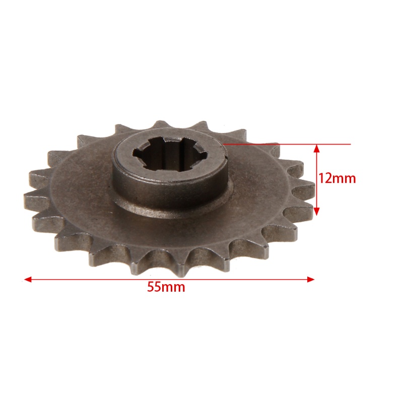 Lidu11 T8F 8mm 11 14 17 20 Răng Động Cơ Trước Bánh Xích Cog Cho Xe Máy 47cc 49cc